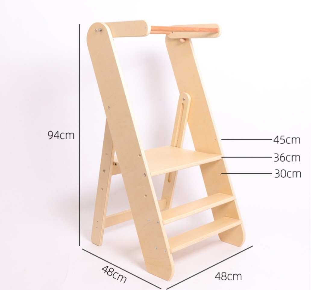 [Ready Stock]Montessori Learning Tower/Foldable/ Step Stool, Babies ...