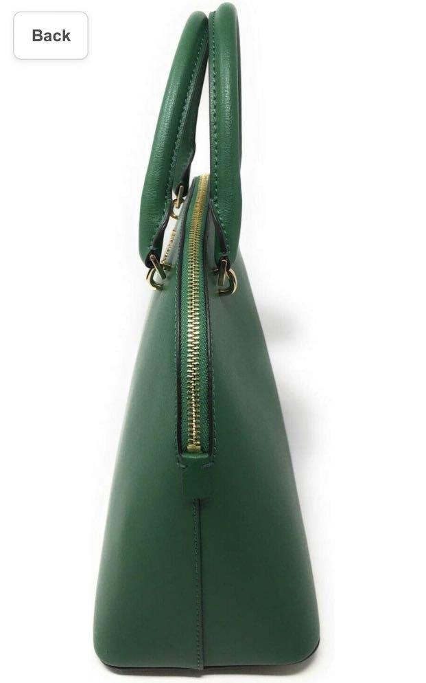 Lg dome satchel leather top