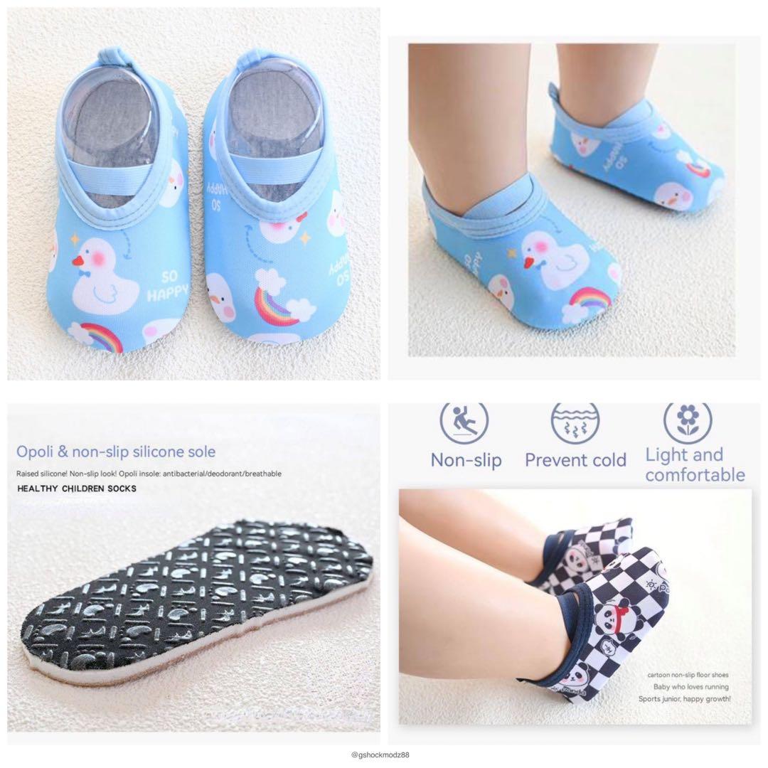 Zaples Baby Non Slip Grip Ankle Socks with Non Skid Soles for Infants  Toddlers Kids Boys Girls