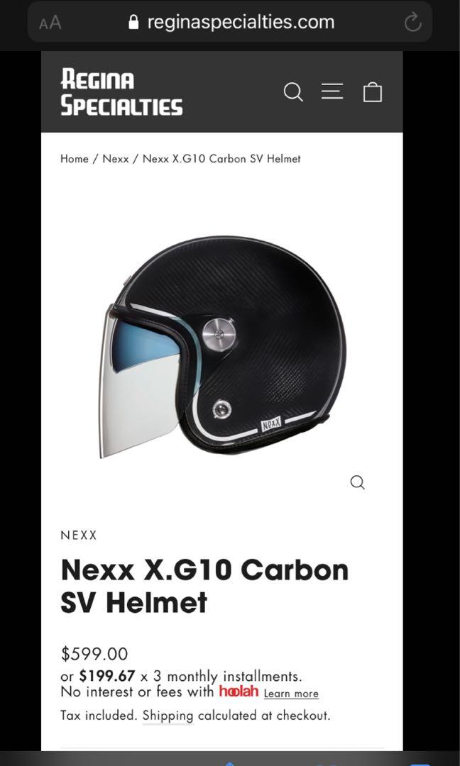 Nexx xg10 Carbon cafe racer helmet size M not biltwell gringo bonanza