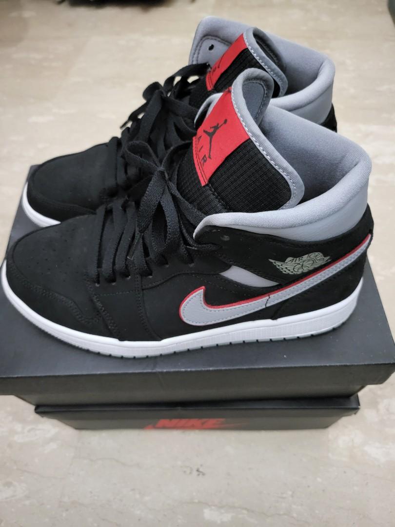 Air jordan 1 mid particle grey best sale