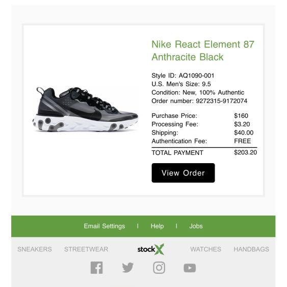 Vendita react element on sale