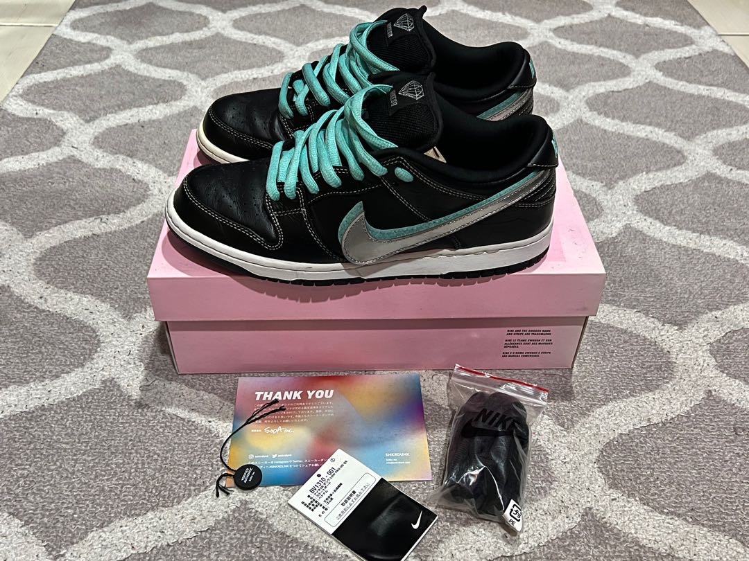 Nike SB Dunk Black Diamond Men s Fashion Footwear Sneakers on