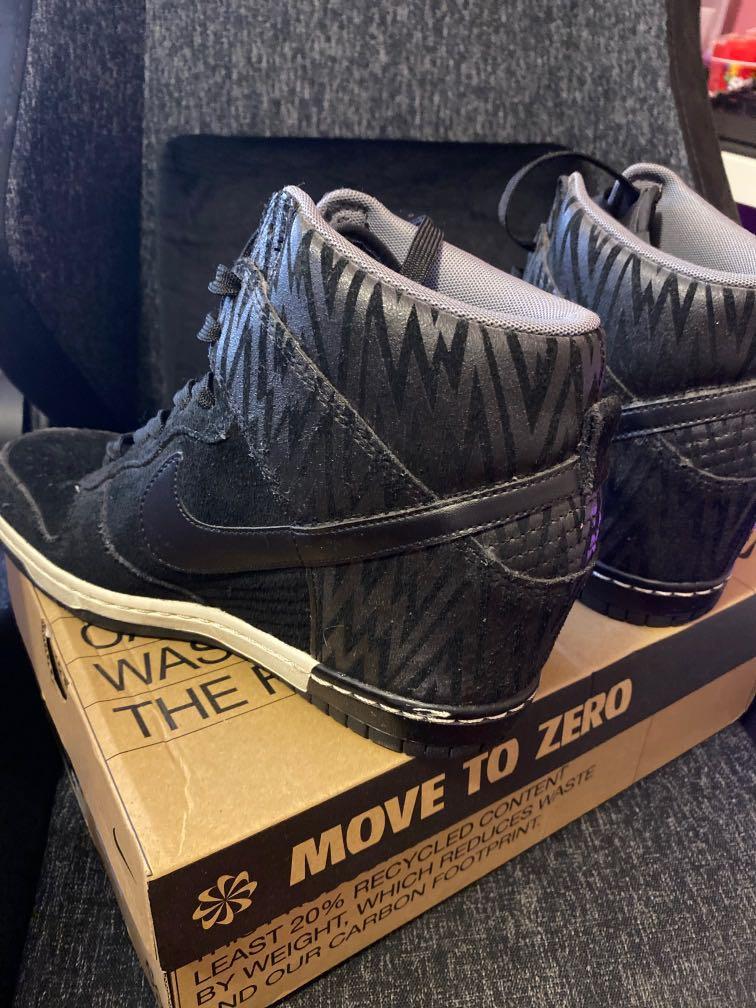 Nike Sky Hi Black Suede for Female UK 6.5 Men s Fashion Footwear