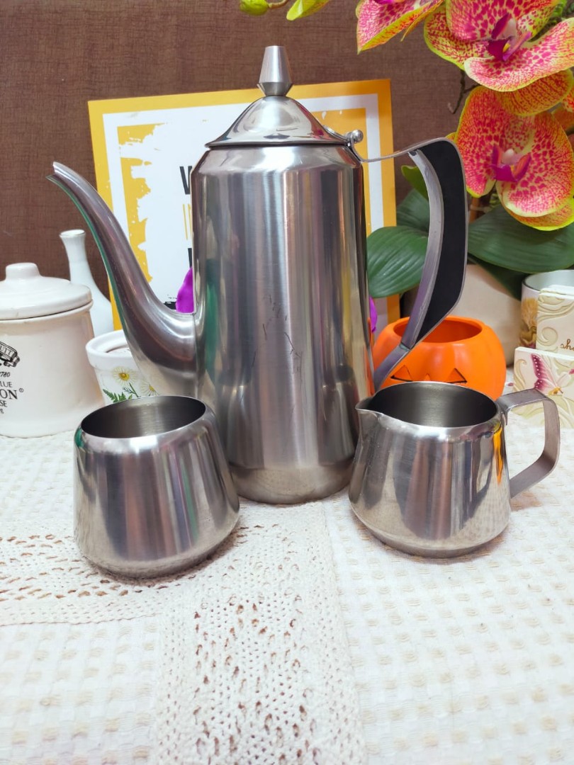 sugar bowl \u0026 milk jug stainless steel 