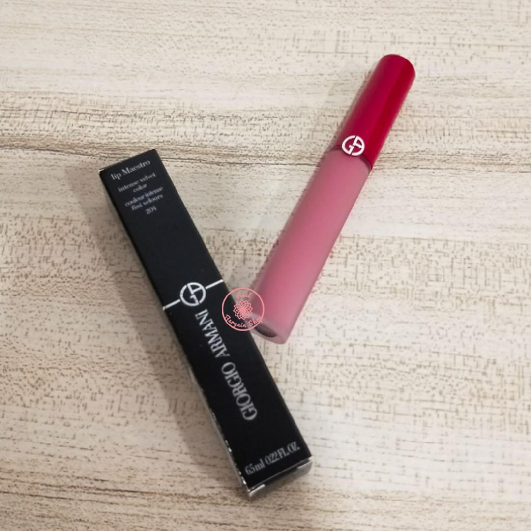 Original] Giorgio Armani Lip Maestro Intense Velvet Colour #204   (Matte), Beauty & Personal Care, Face, Makeup on Carousell