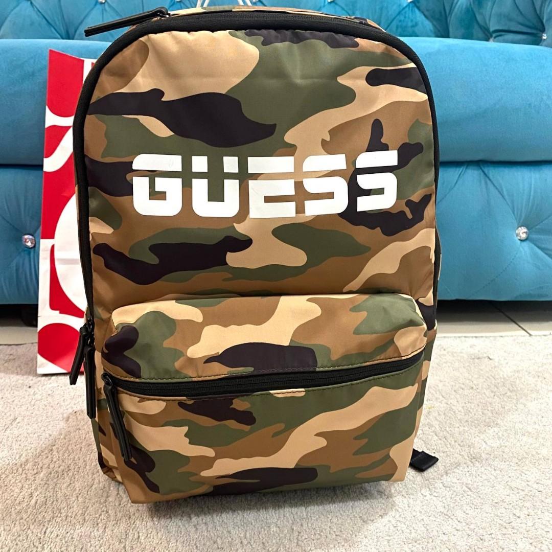 Guess camo sales backpack
