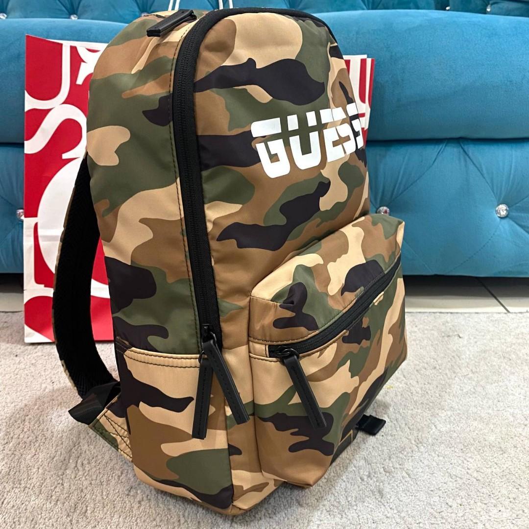 Original Guess Backpack Camouflage, Men's Fashion, Bags, Backpacks on
