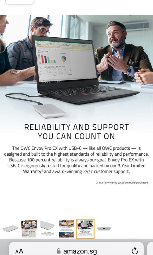OWC 0Gb Envoy Pro Ex Usb-C External Nvme M.2 Ssd Storage Solution ...