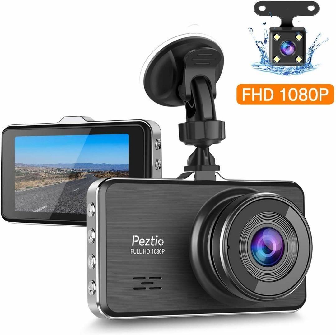 Peztio Dash Cam WiFi Full HD 1080P Dash Camera Recorder with Night Vision,  170° Wide Angle, WDR, Loop Recording, G-Sensor, Motion Detection & Parking