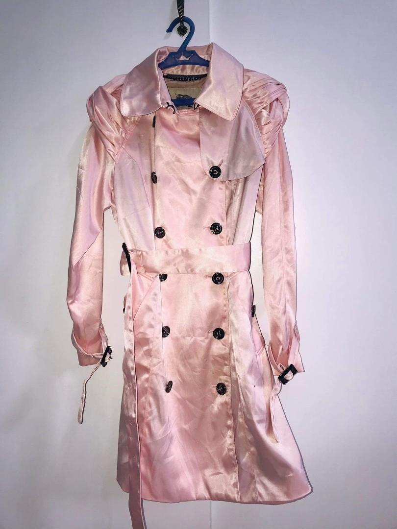 Pink burberry coat?, Luxury, Apparel on Carousell