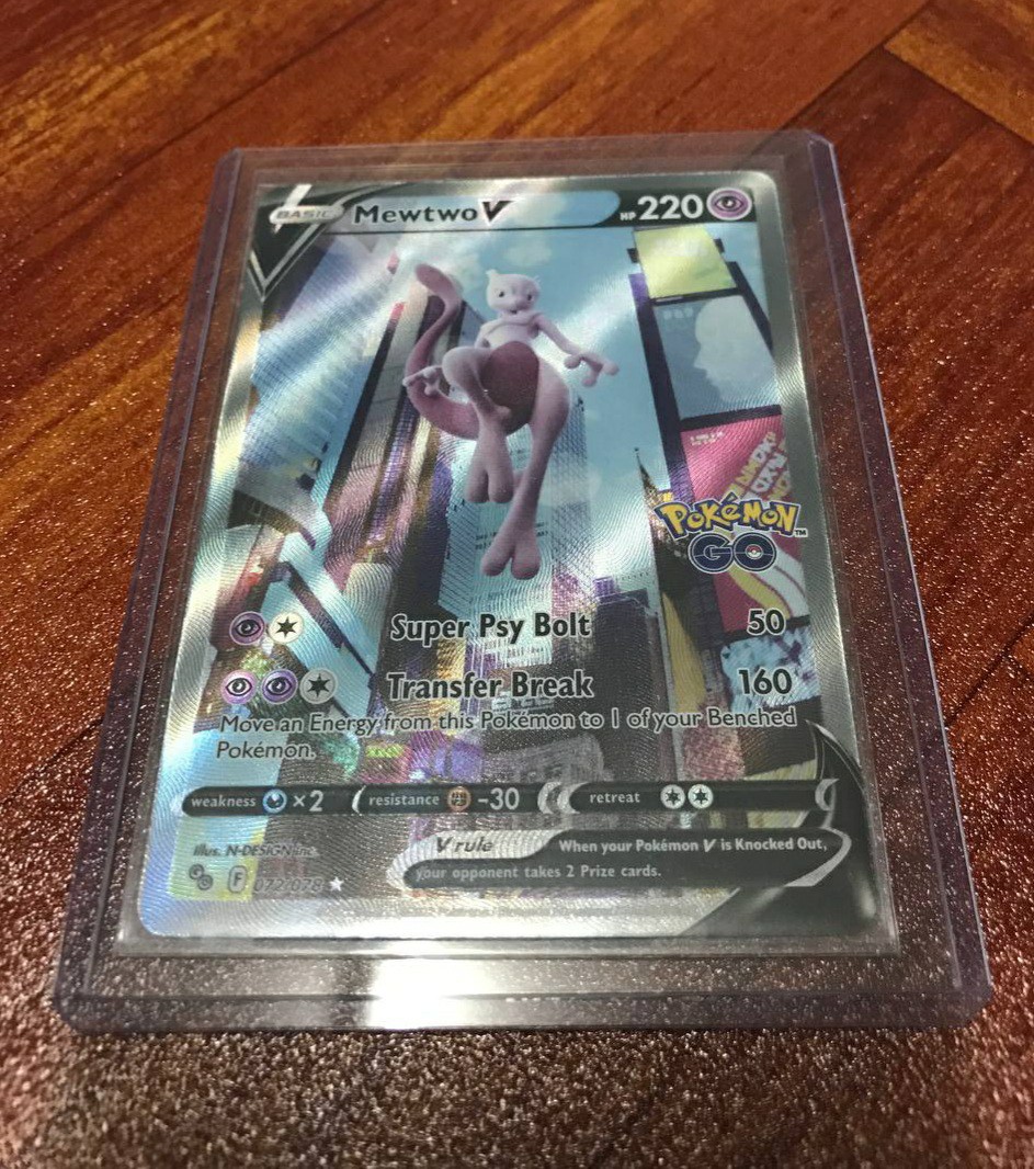 Mewtwo V alternate art Pokemon Go TCG, Hobbies & Toys, Toys & Games on  Carousell