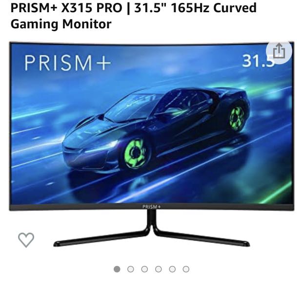 PRISM+ X315 PRO | 31.5" 165Hz Curved Gaming Monitor, Computers & Tech ...
