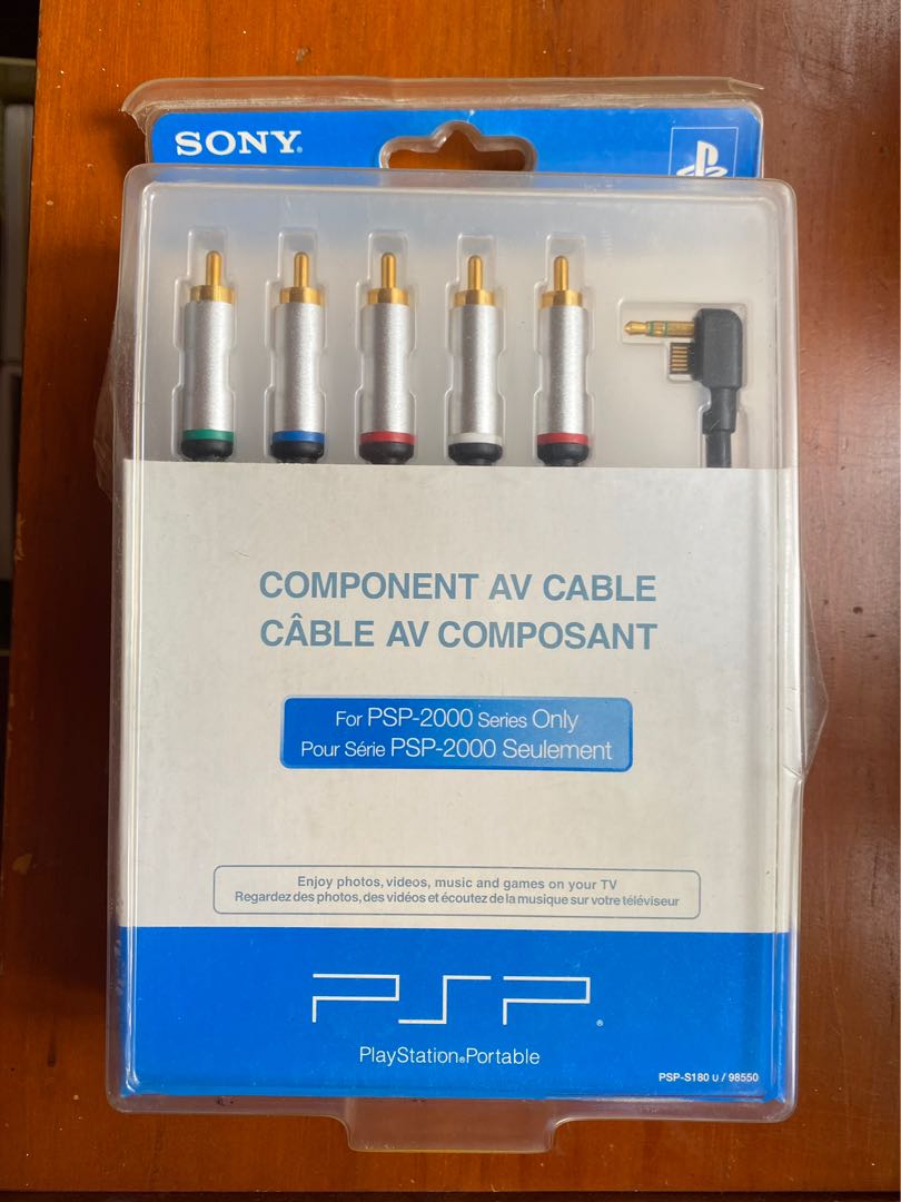 PSP 2000 Component AV Cable, Video Gaming, Gaming Accessories, Cables