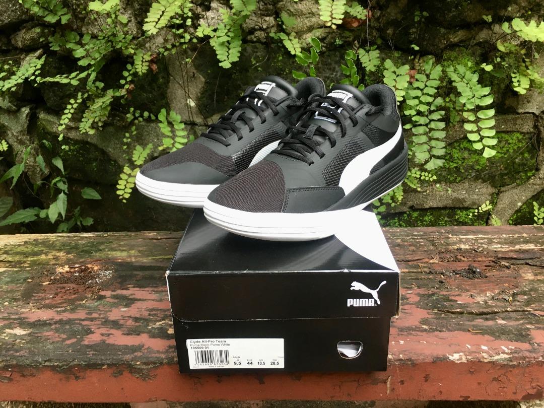 Puma clyde all black discount