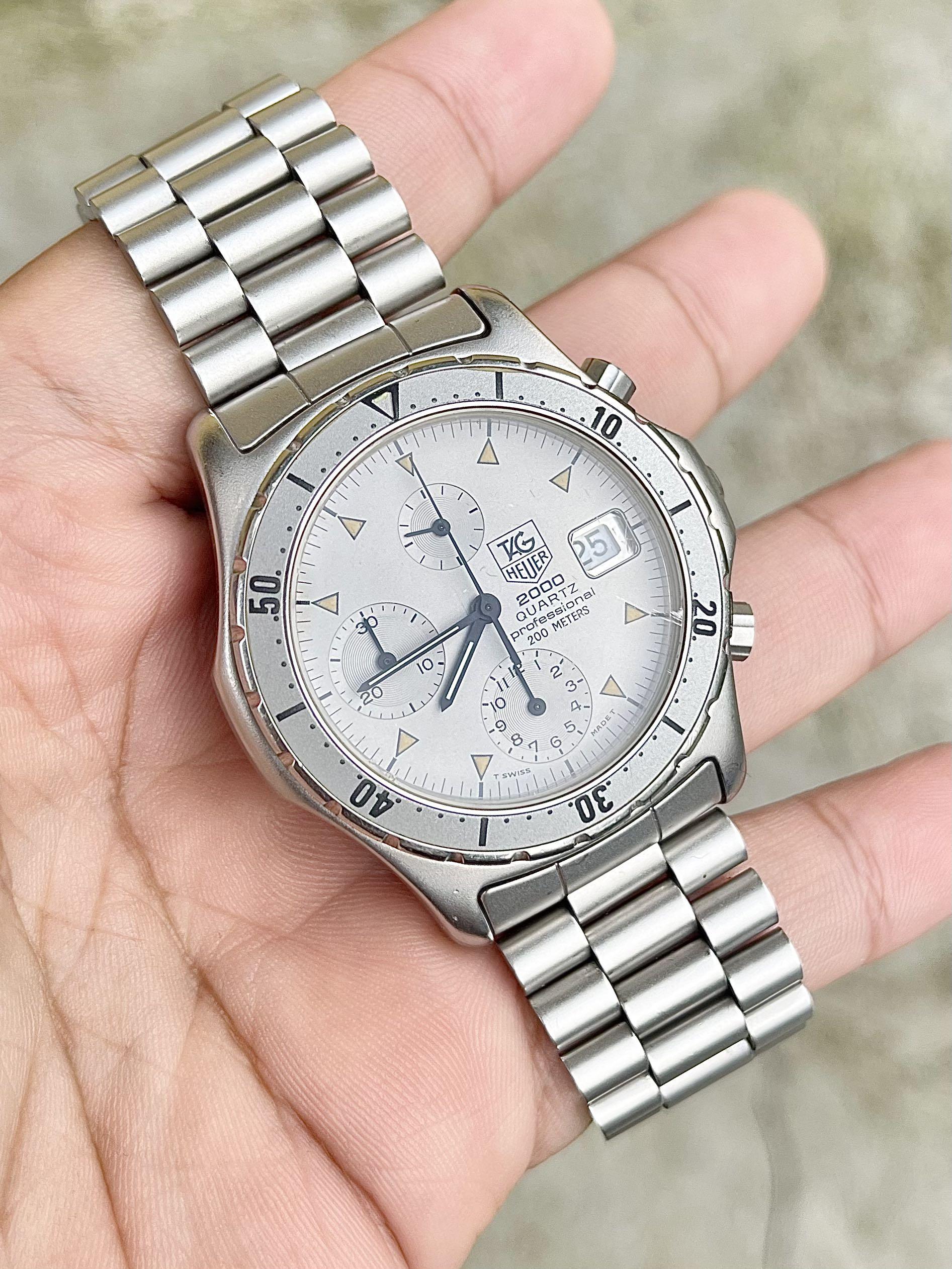Rare Authentic Tag Heuer 2000 series Chronograph Men s Fashion