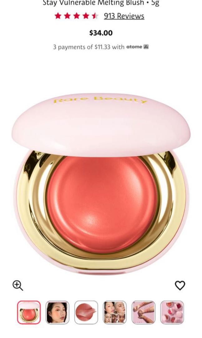 rare beauty melting blush, Beauty & Personal Care, Face, Makeup on