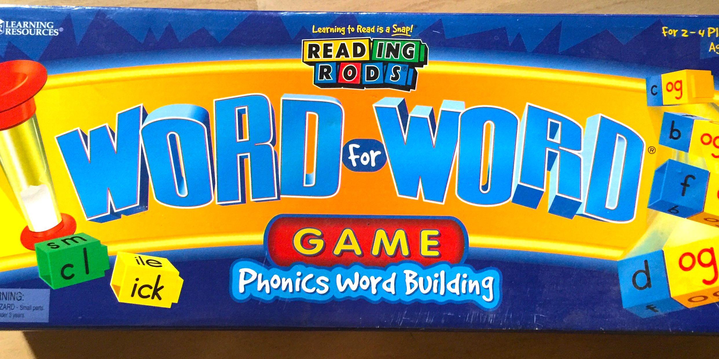 Reading Rods Word for Word phonics game, Hobbies & Toys, Toys & Games