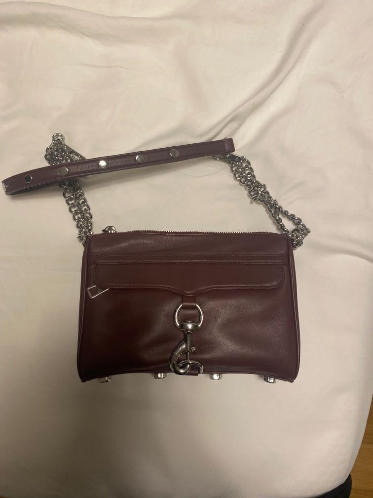 Rebecca minkoff burgundy bag on sale