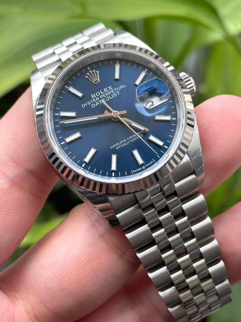 Rolex 126234 blue sales