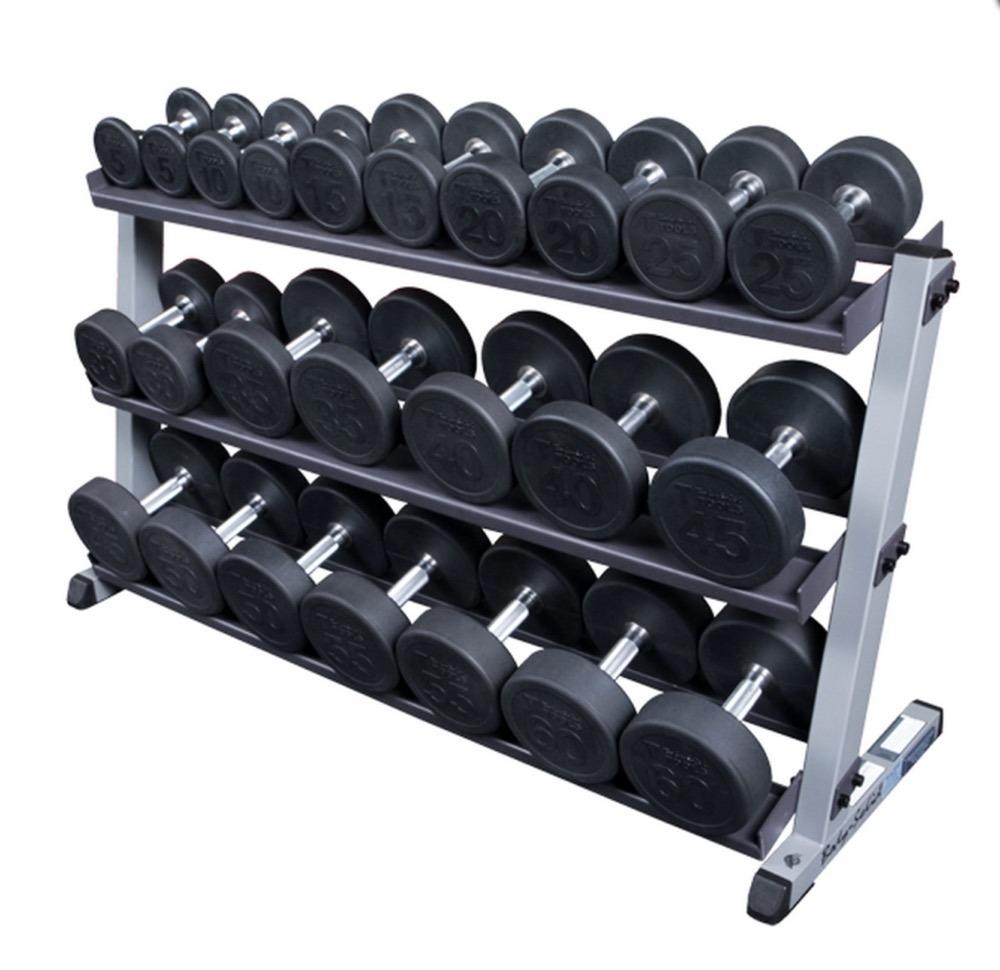Round Dumbbells Set (5lbs100lbs pair) with Commercial Dumbbell Rack, Sports Equipment, Exercise