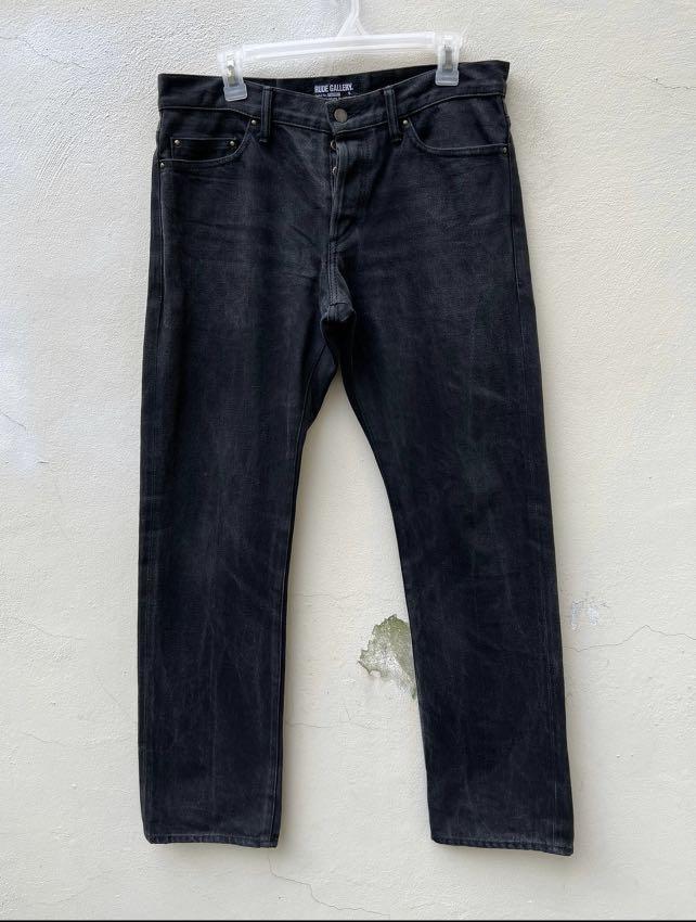 Rude Gallery Japan Faded Super Black Selvedge Jeans