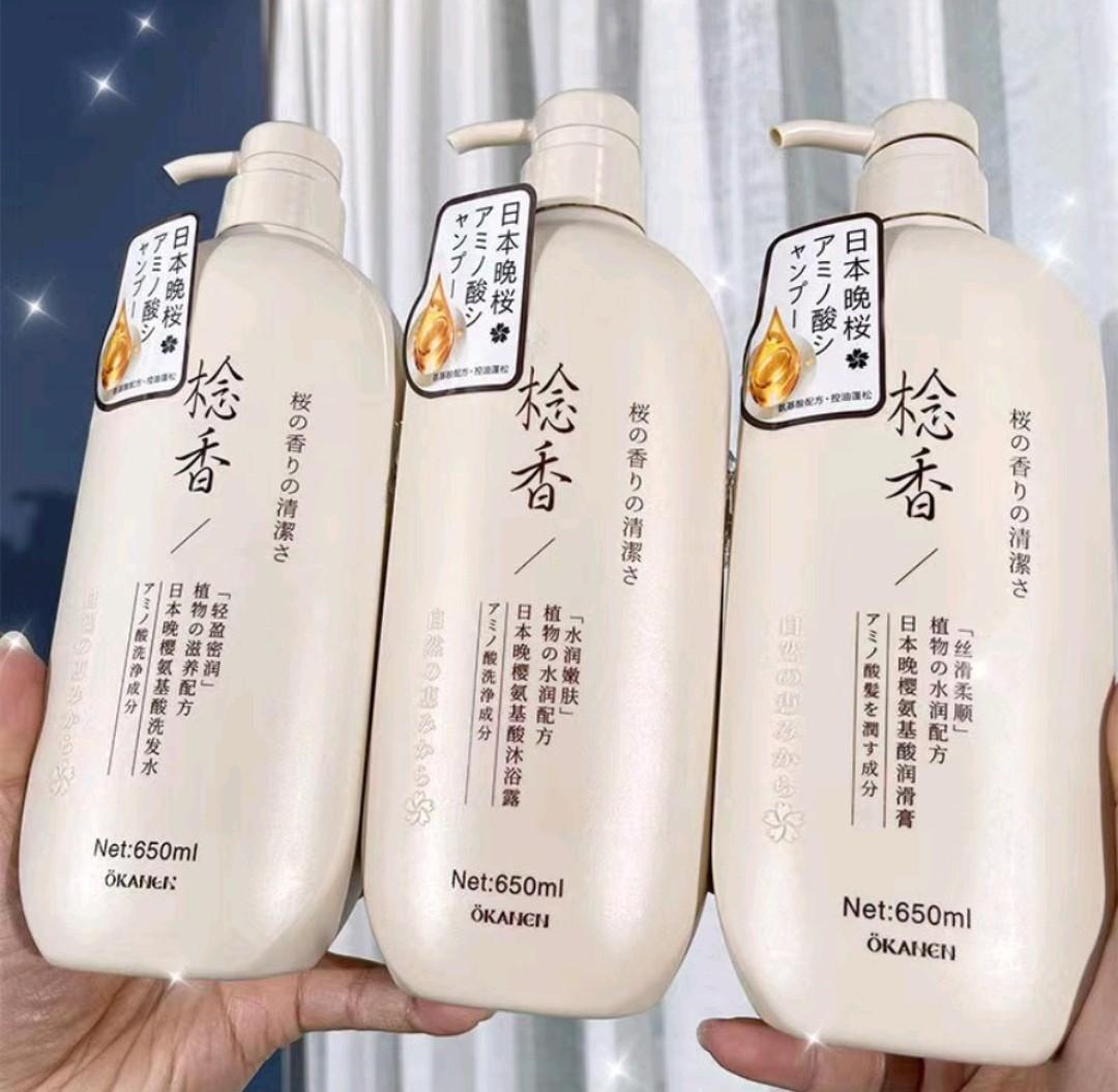 Sakura japan shampoo okanen, Beauty & Personal Care, Hair on Carousell