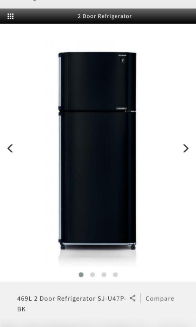 Sharp 2 door fridge (underused), TV & Home Appliances, Kitchen