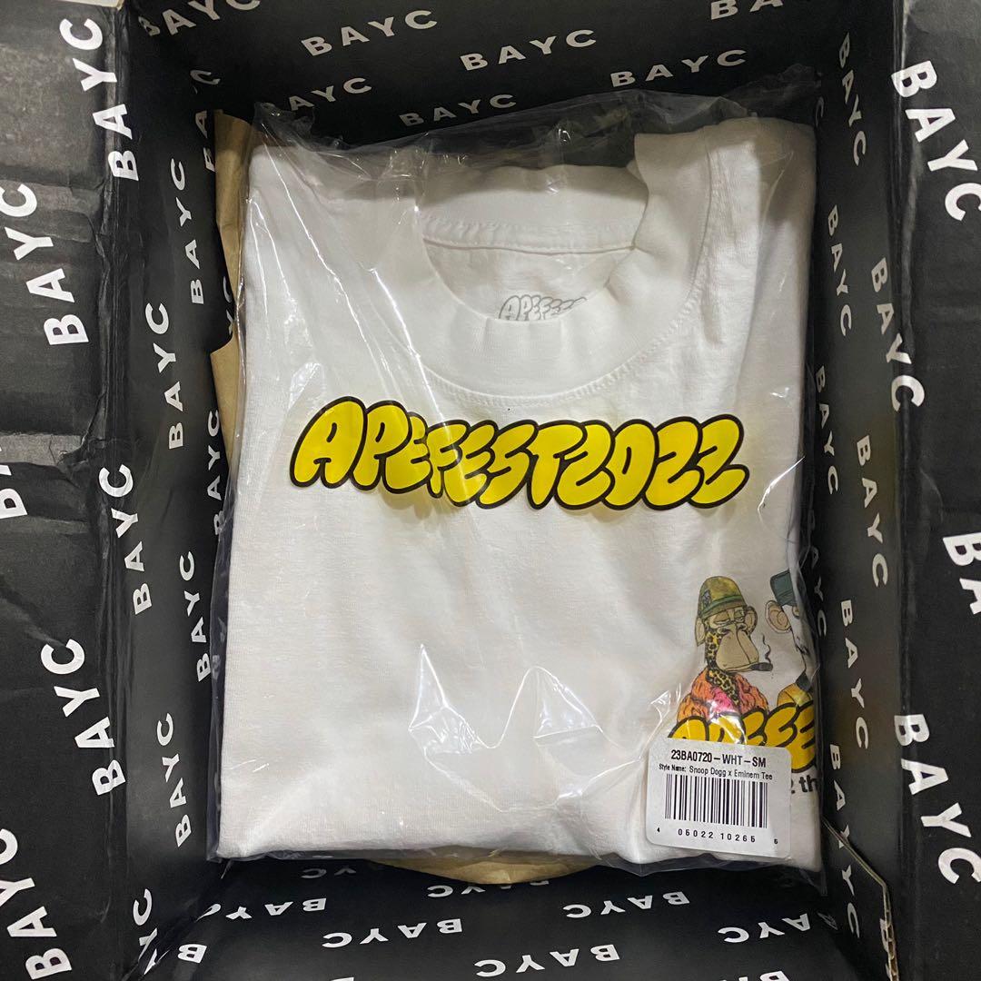 Snoop dogg X Eminem tee apefest, 男裝, 上身及套裝, T-shirt、恤衫 