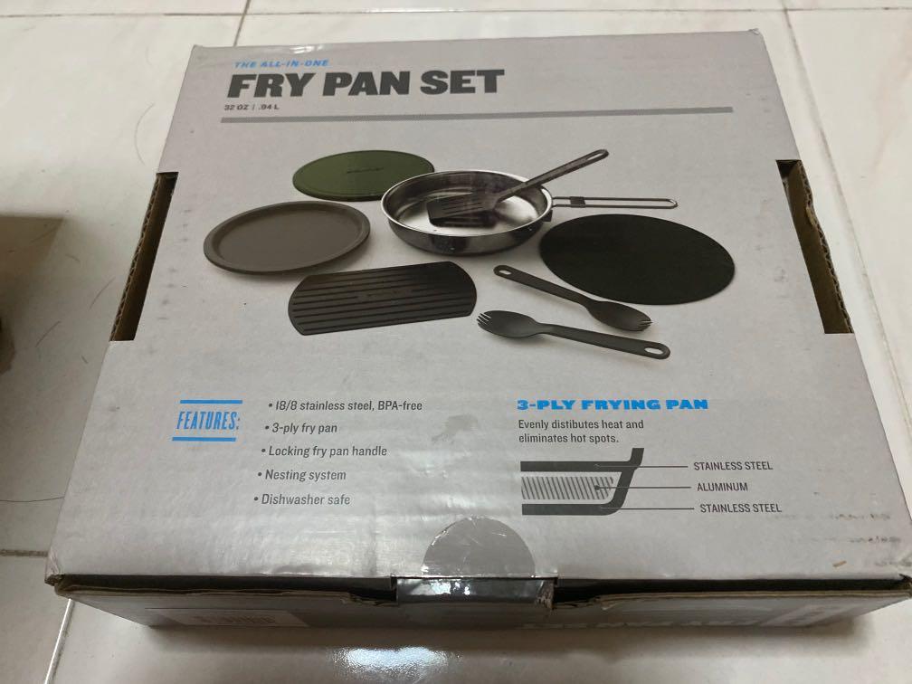 Stanley Adventure stainless fry pan camp cook set, Sports Equipment