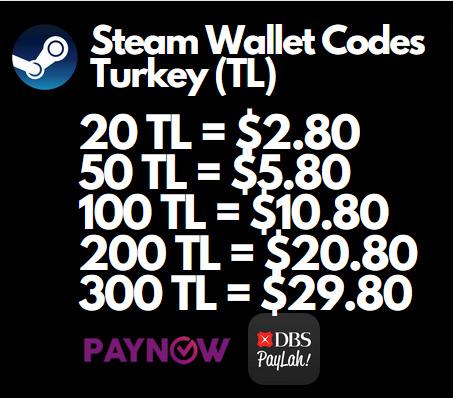Buy Steam Gift Card 250 TL - Steam Key - For TL Currency Only