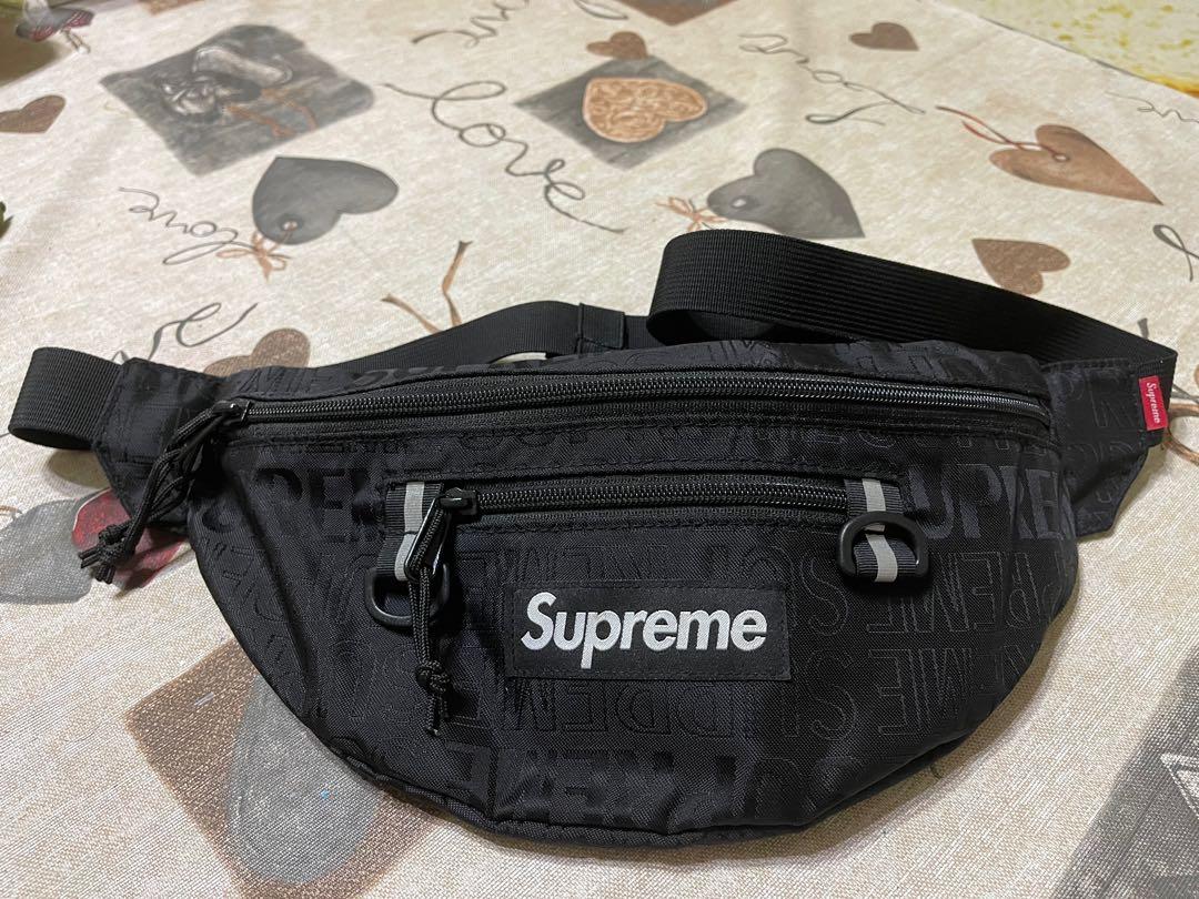 SUPREME 19ss 46th Waist Bag 小包腰包滿版Logo, 他的時尚, 包, 腰包與