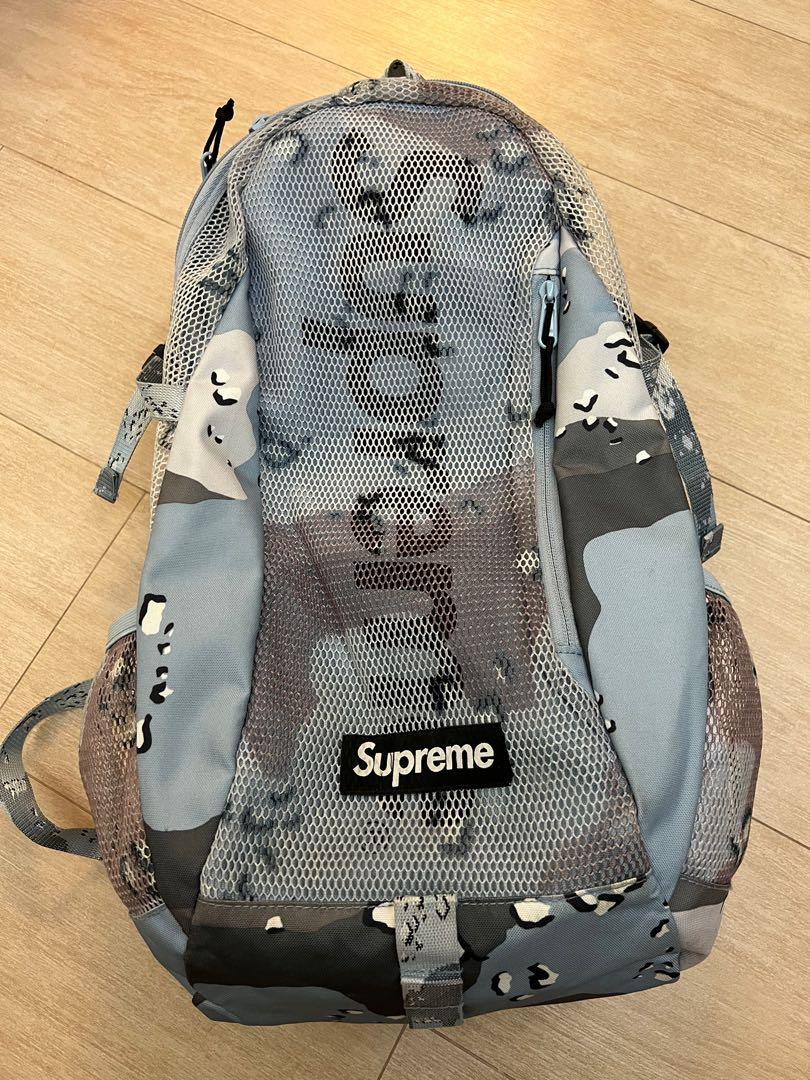 Supreme Backpack SS20 藍迷彩, 名牌, 手袋及銀包- Carousell