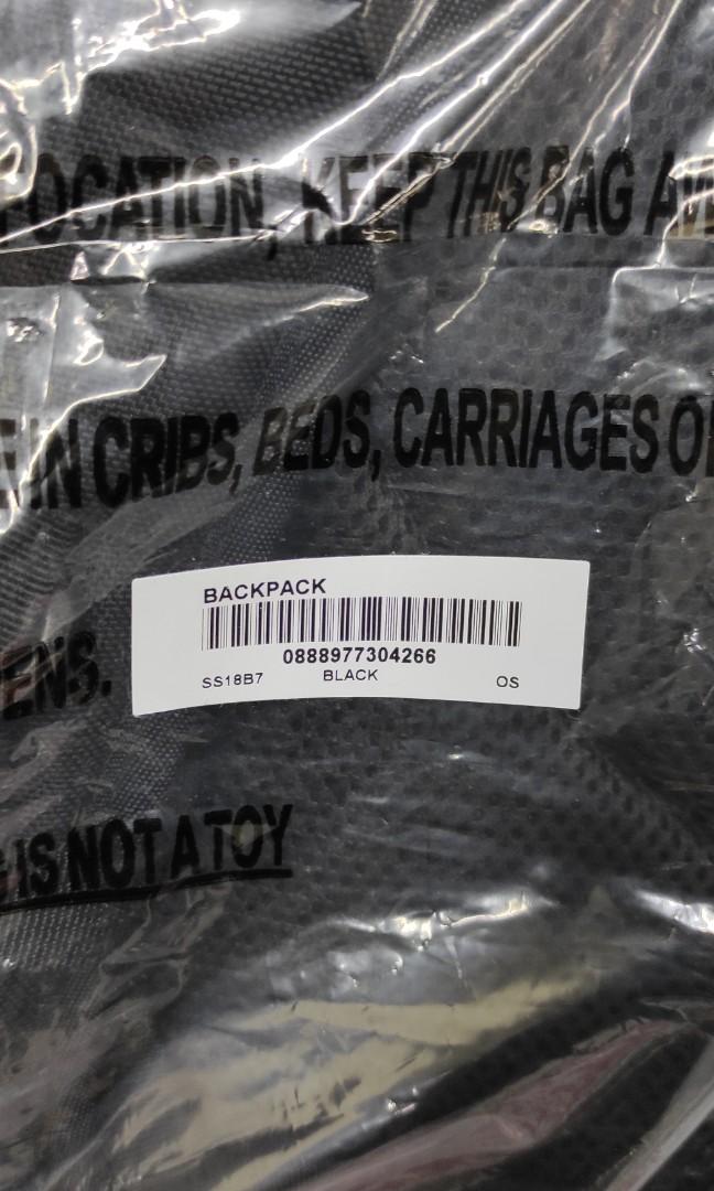 Supreme SS18 Backpack Black Nike Jordan Stussy NBHD Carhartt APE Dunk