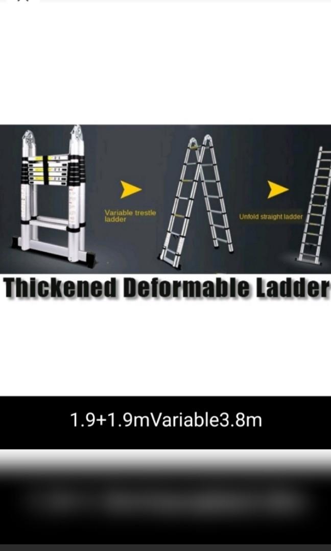 Telescopic ladder for rent, Furniture & Home Living, Home Improvement