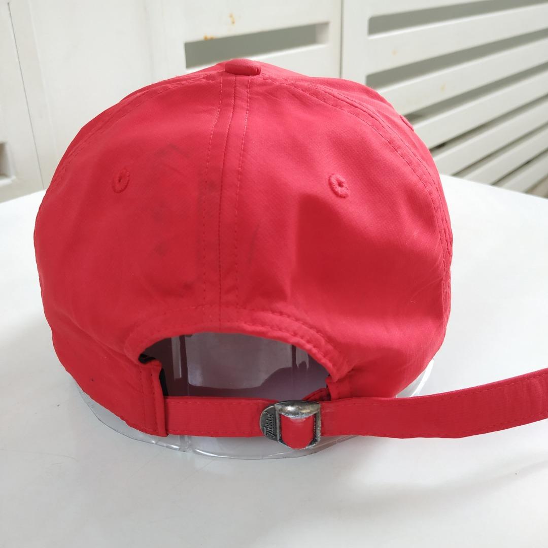 TITLEIST GOLF RED HAT CAP TOPI SPORT ADJUSTABLE ORIGINAL CALLAWAY