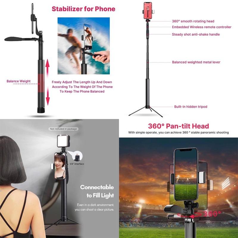 Ulanzi MT 53 Selfie Stick Tripod with Anti Shake Handle and Wireless Remote Controller Photography Photography Accessories Tripods Monopods on Carousell