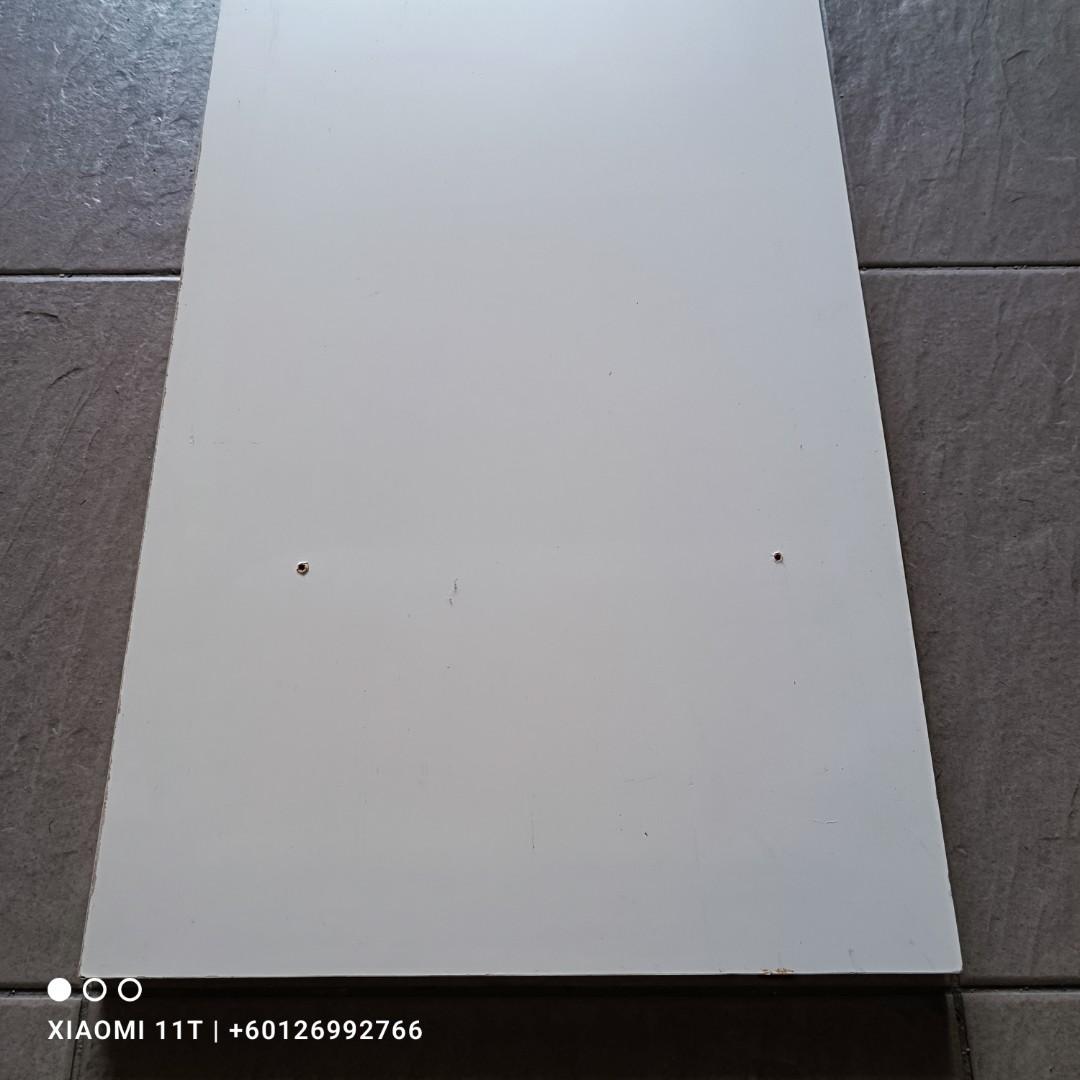 used papan wood laminated 4x1 kaki 2cm tebal, Furniture & Home Living ...