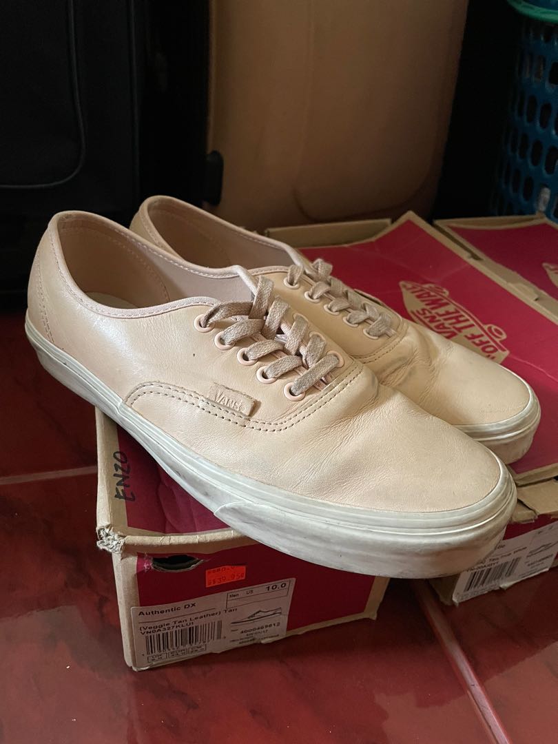 Tan cheap vans authentic