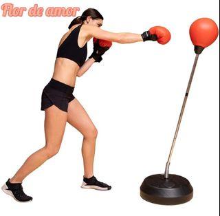 Vertical boxing ball punching sand bag set