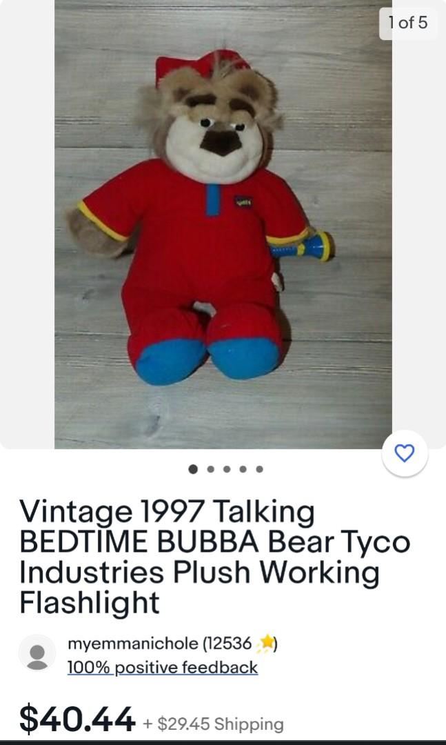 Teddy bear with flashlight 90's toy discount