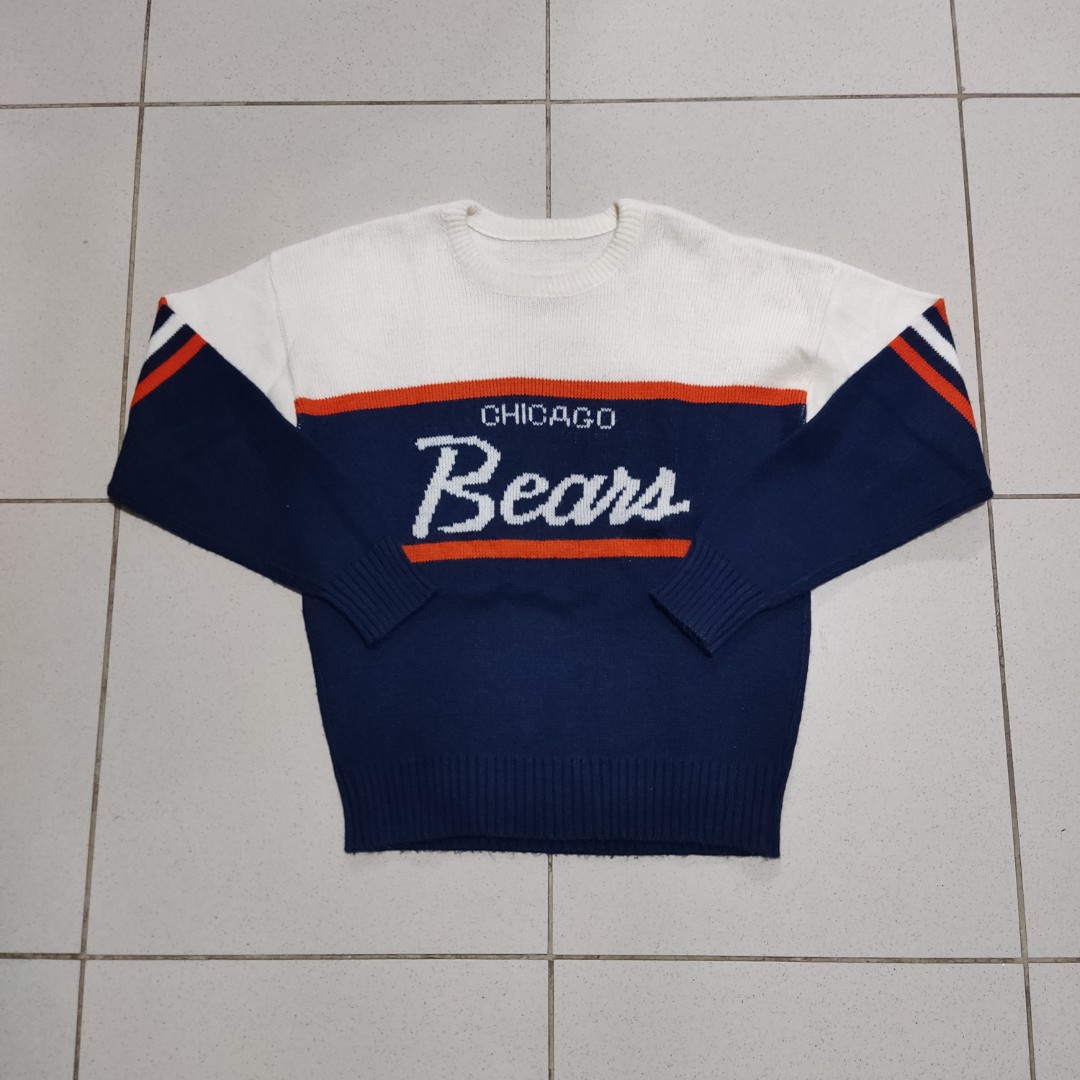 Vintage Chicago Bears Cliff Engle 80s Knitted Wool crewneck