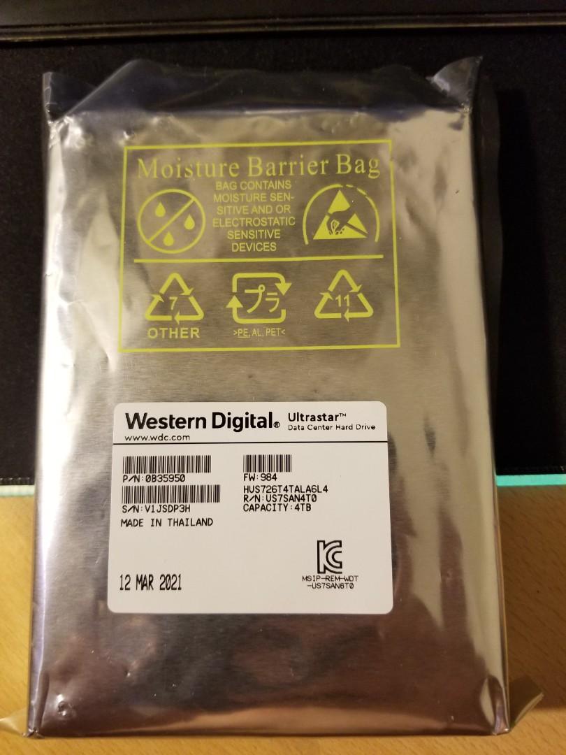 Western Digital 4tb ultrastar hdd (Category: Hard Disks & Thumbdrives) located in Manila. Submitted by sound.solution (Listing ID 1174666904, Image 1). Description: original and authentic western digital 4tb ultrastar data center hard drive size - 4tb sata 6gb/s like new item just opened package and tested - 7,000.00php brand new sealed - 8,500.00php.
