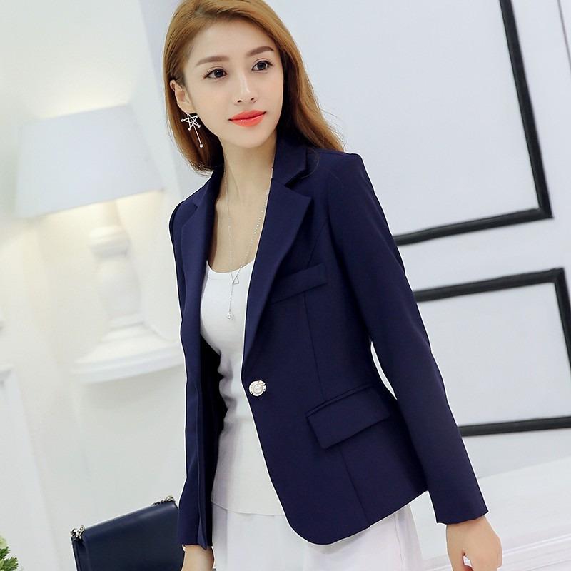 Women Solid Color Casual Blazer Business Fashion Suit Ladies Plus Size Jacket