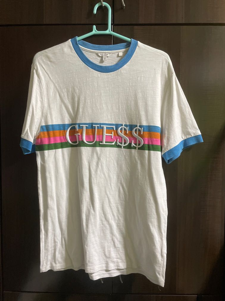 WTS GUESS X ASAP RINGER TEE Men s Fashion Tops Sets Tshirts