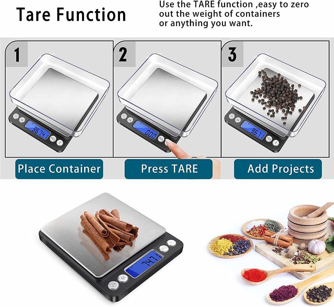 X4701 Digital Gram Scale with 2 Trays, 3000g/ 0.01g Small Jewelry Scale, 6  Units Gram Scales Digital Weight Gram and Oz, Tare Function Digital Herb  Scale for Food, Mini Reptile, Health 