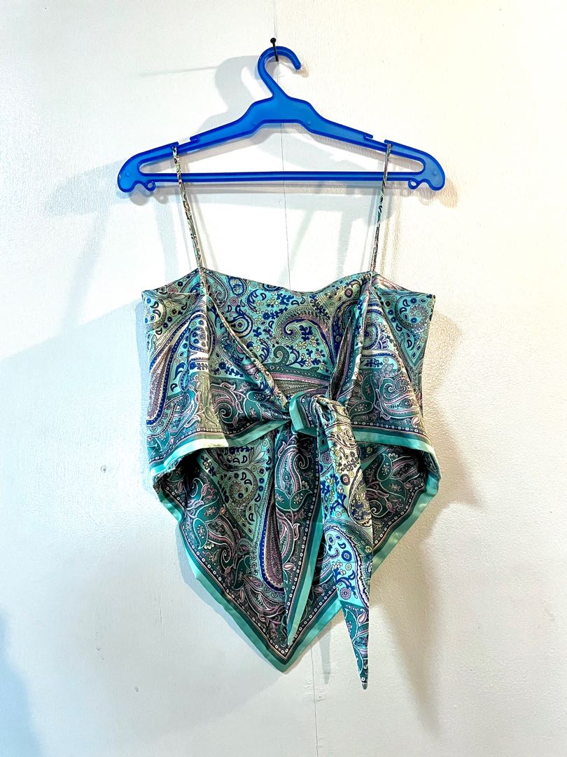 Zara Bandana Top, Women's Fashion, Tops, Sleeveless on Carousell