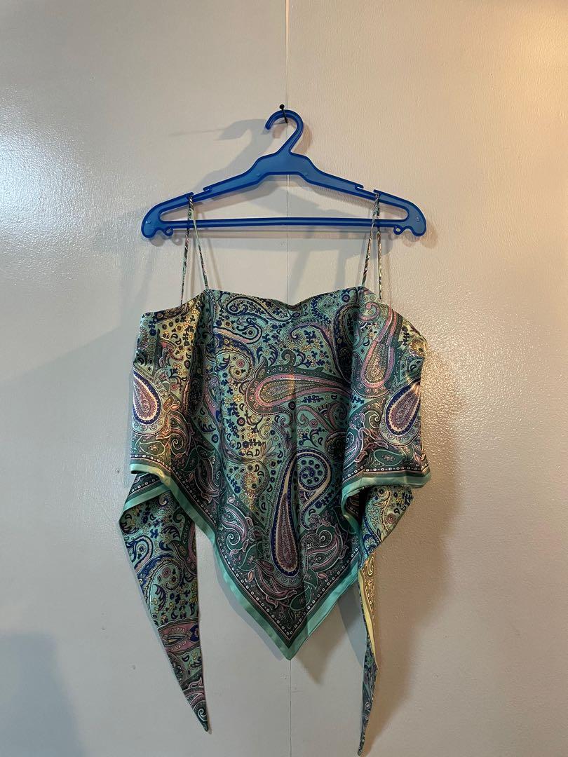 Zara Bandana Top, Women's Fashion, Tops, Sleeveless on Carousell