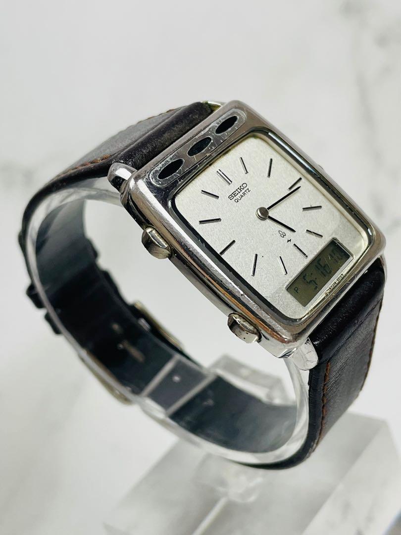 1082 Seiko Vintage Men s Analog Digital Watch Ref H249 5010 Circa