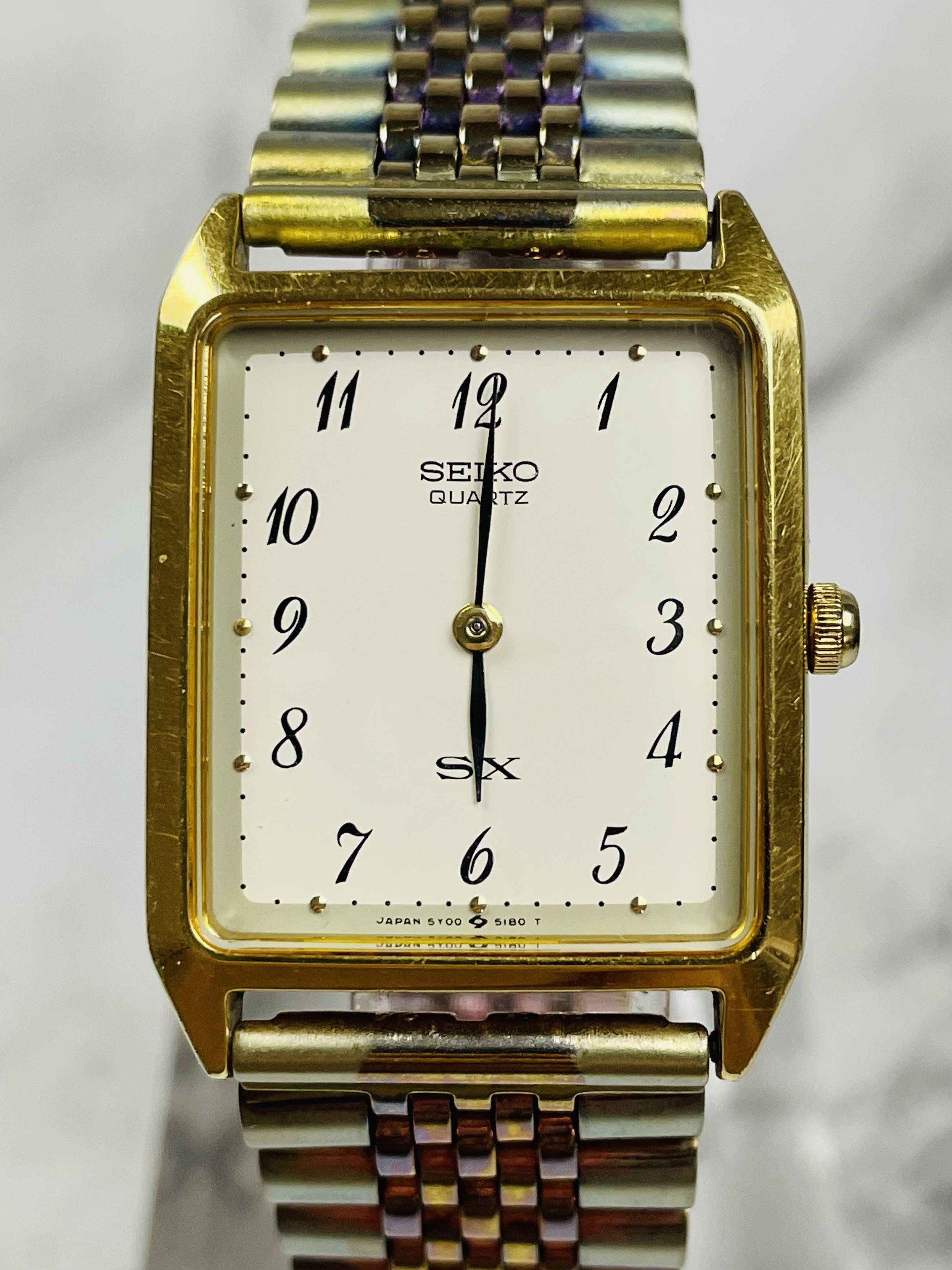 1122) Seiko SX Vintage Men's Quartz Watch Ref 5Y00-5000 Circa 1980/90s,  Men's Fashion, Watches & Accessories, Watches on Carousell